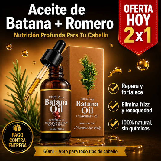 Aceite De Batana + Romero™ | Rescata Tu Cabello Seco y Sin Vida