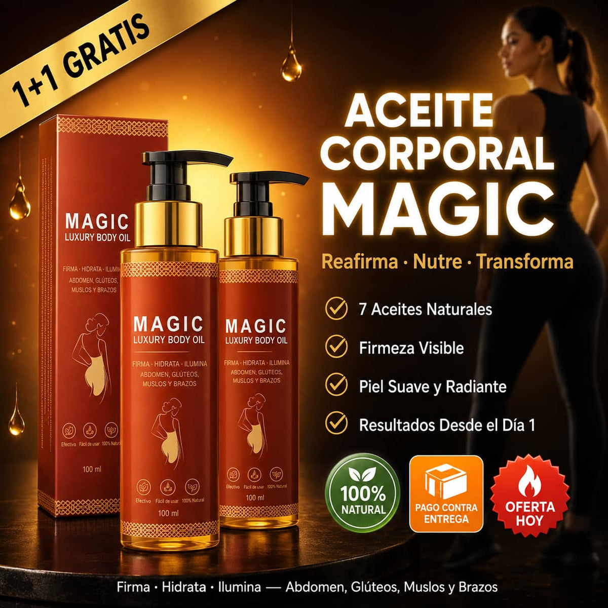 Aceite Corporal Magic | Piel Firme y Radiante Desde la Primera Aplicación