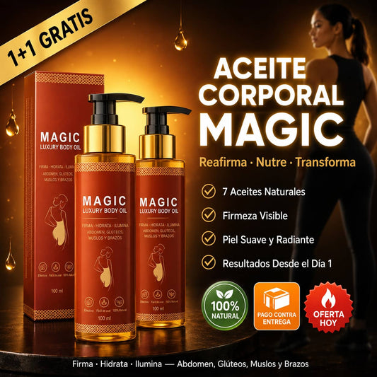 Aceite Corporal Magic | Piel Firme y Radiante Desde la Primera Aplicación