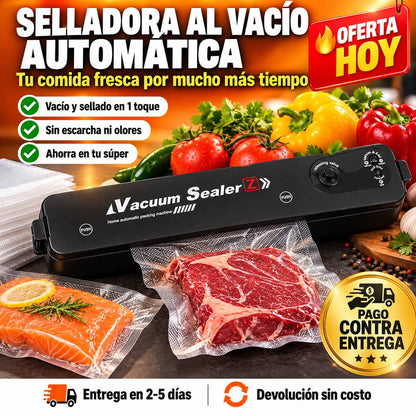 Selladora al Vacío FreshLock Pro™ | Tu Comida Fresca Hasta 5 Veces Más