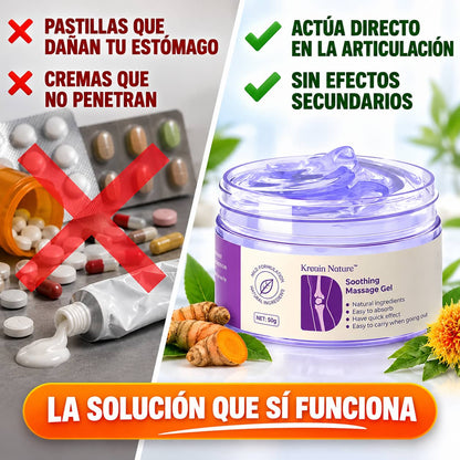 Gel Morado de Masaje | Alivio Articular Rápido Sin Pastillas