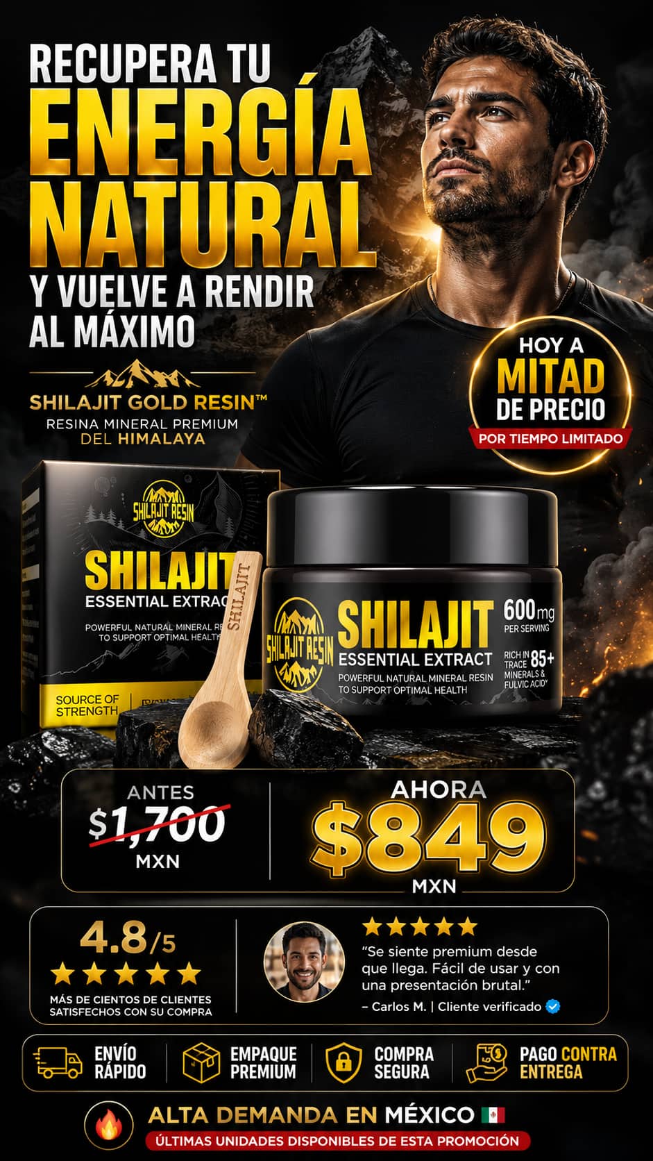 Shilajit Resina 50g Suplemento