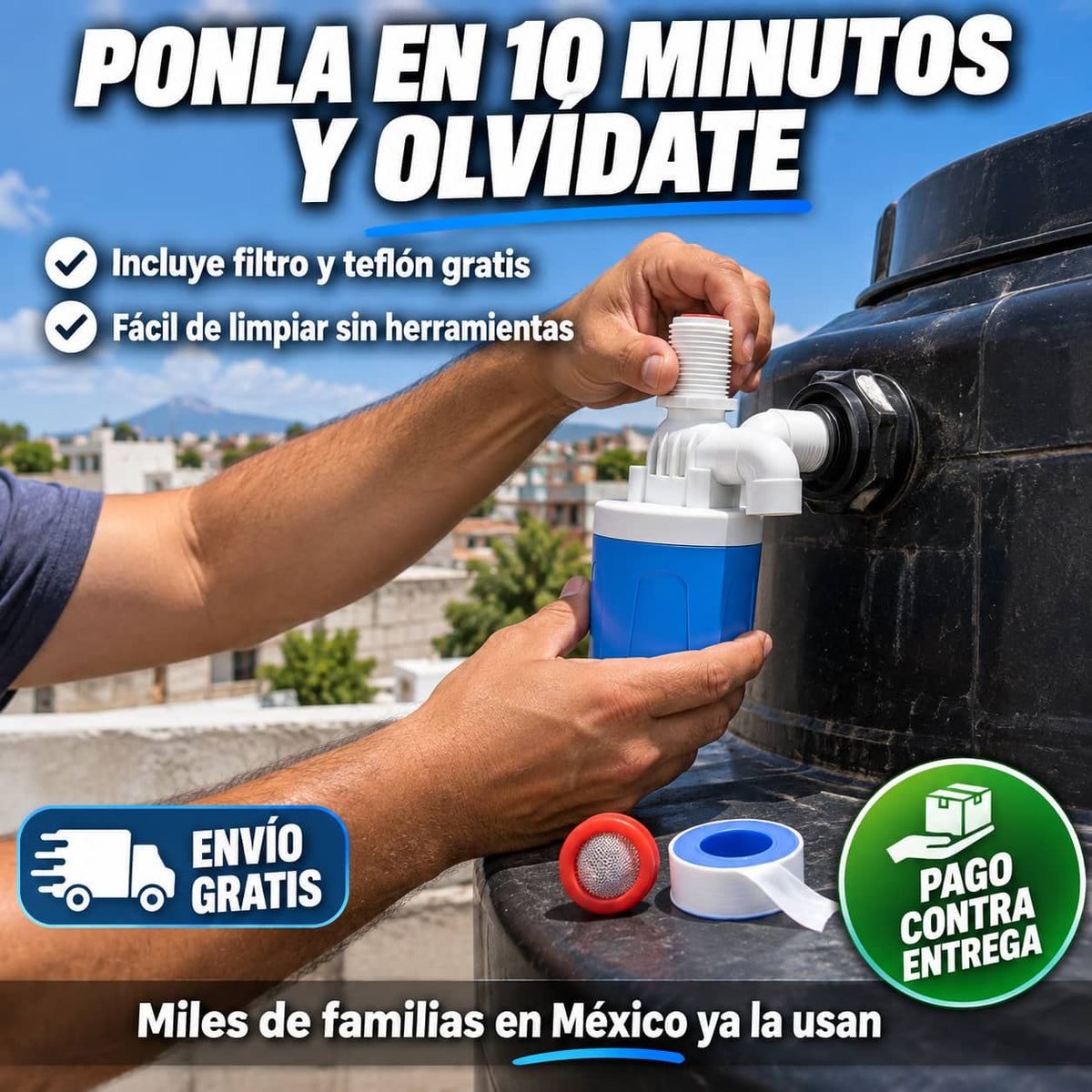 Válvula de Flotador Automática | Tu Tinaco Siempre Lleno Sin Que Estés Al Pendiente