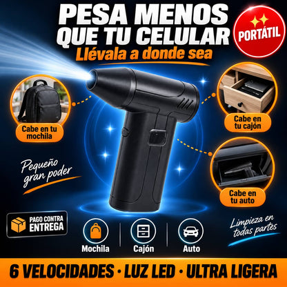 Sopladora AirBlast Pro™ | Elimina el Polvo en Segundos Sin Esfuerzo