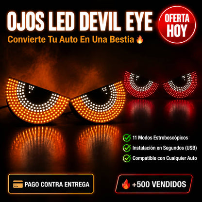 Ojos LED Devil para Auto | Estilo Agresivo con Un Solo Clic