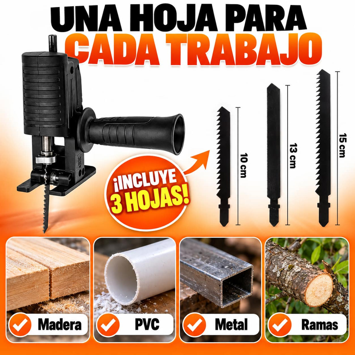 Adaptador Sierra para Taladro | Convierte tu Taladro en Sierra en Segundos