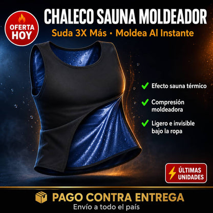 Chaleco Sauna Moldeador | Suda 3x Más y Define Tu Figura