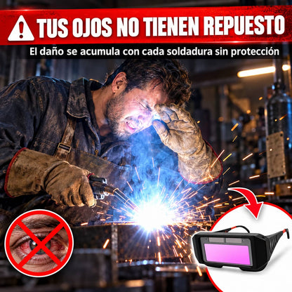 Gafas de Soldadura con Oscurecimiento Automático | Protección Total Sin Cambiar Baterías