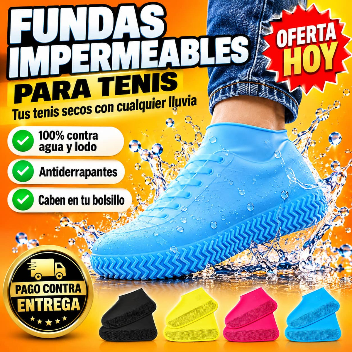 Fundas Impermeables DryStep™ | Tus Tenis Secos Aunque Llueva