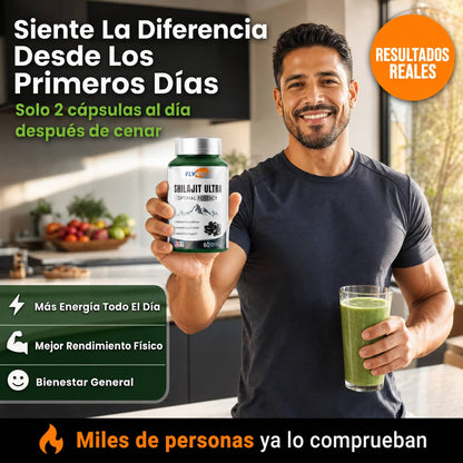 Shilajit Ultra Flynew | Energía y Vitalidad Natural Desde el Primer Día