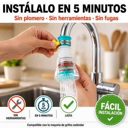 Grifo AquaFlex 360™. | Ahorra Agua y Limpia Sin Esfuerzo