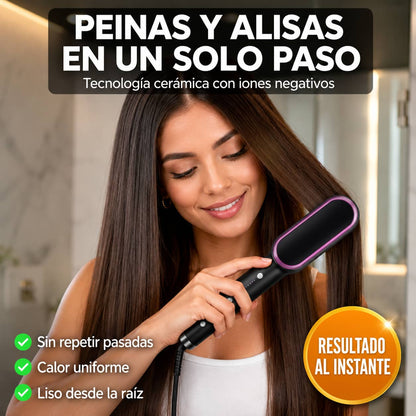 Cepillo Alisador SilkBrush Pro™ | Liso Perfecto en Una Sola Pasada