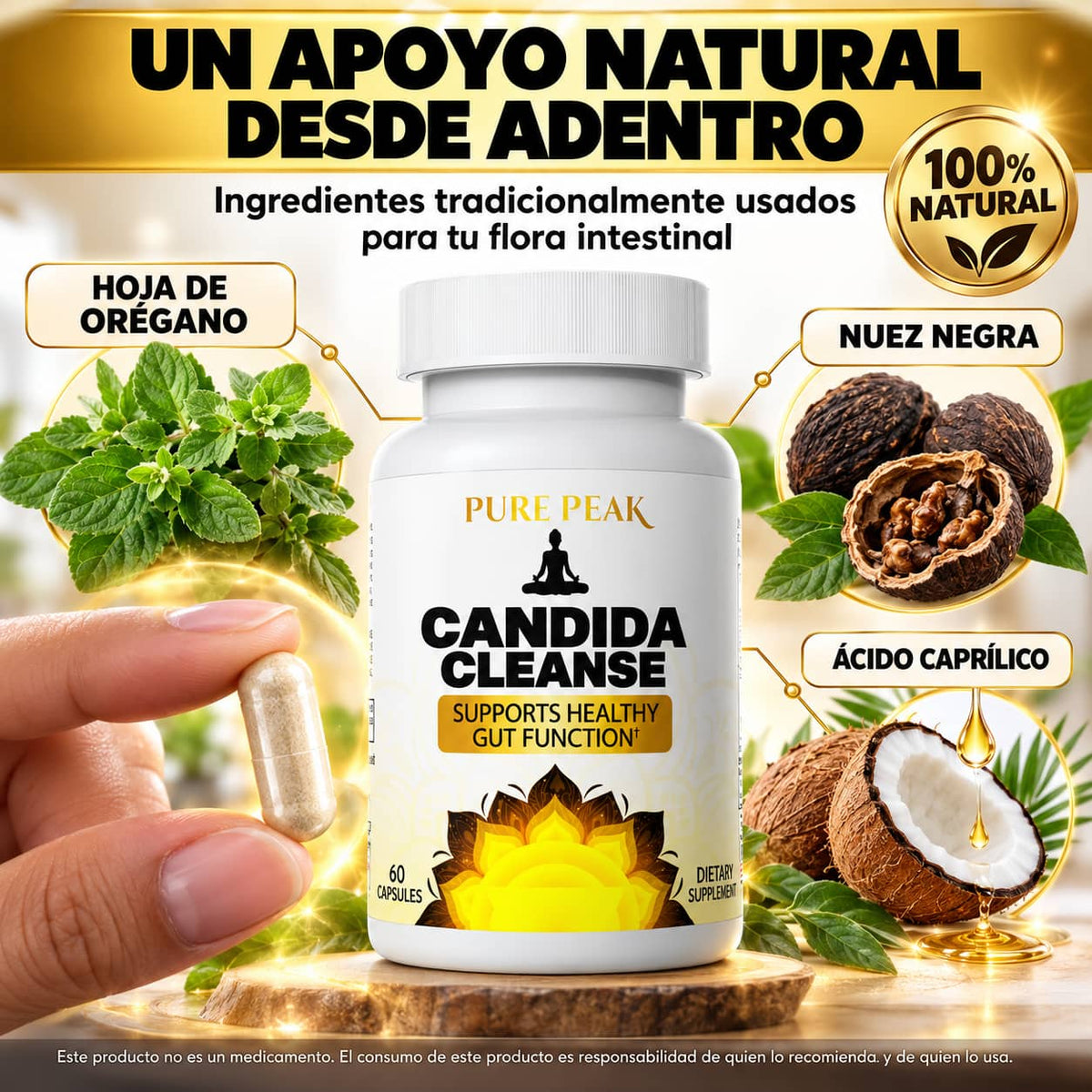 Suplemento Candida Cleanse 60 Capsulas