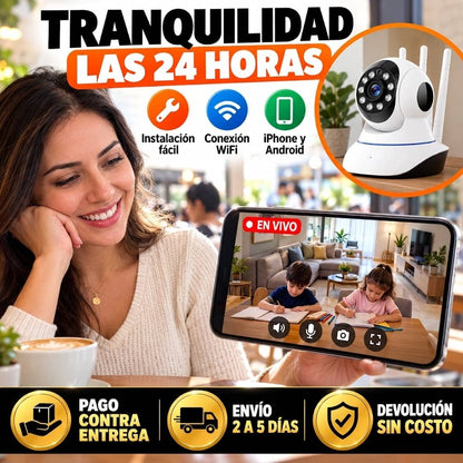 Cámara Robot 360° WiFi | Vigila Tu Casa Desde Tu Celular