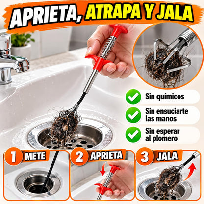Pinza Destapa Tuberías | Adiós Coladeras Tapadas Sin Plomero